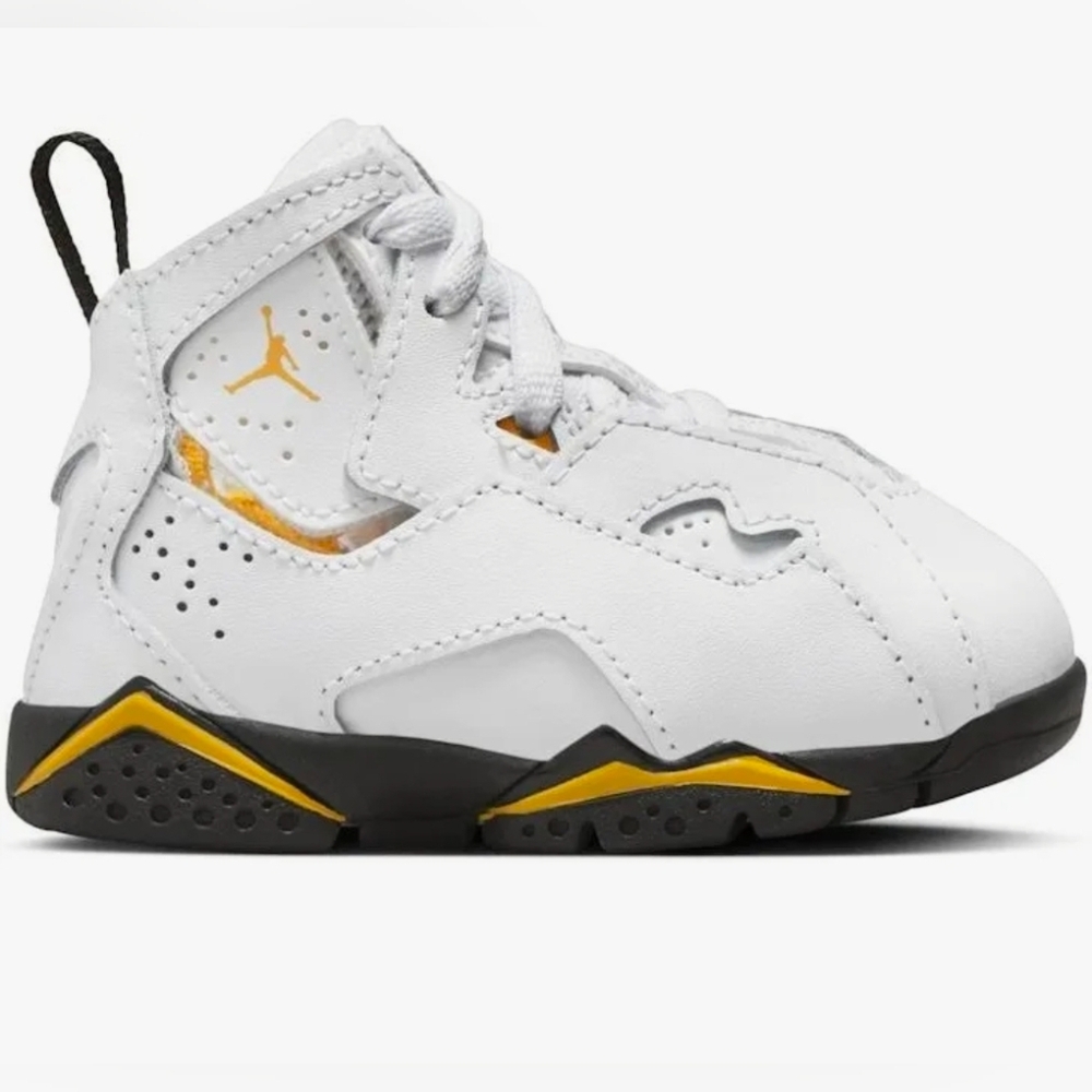 Jordan True Flight Toddler White,black and Yellow Sneakers
